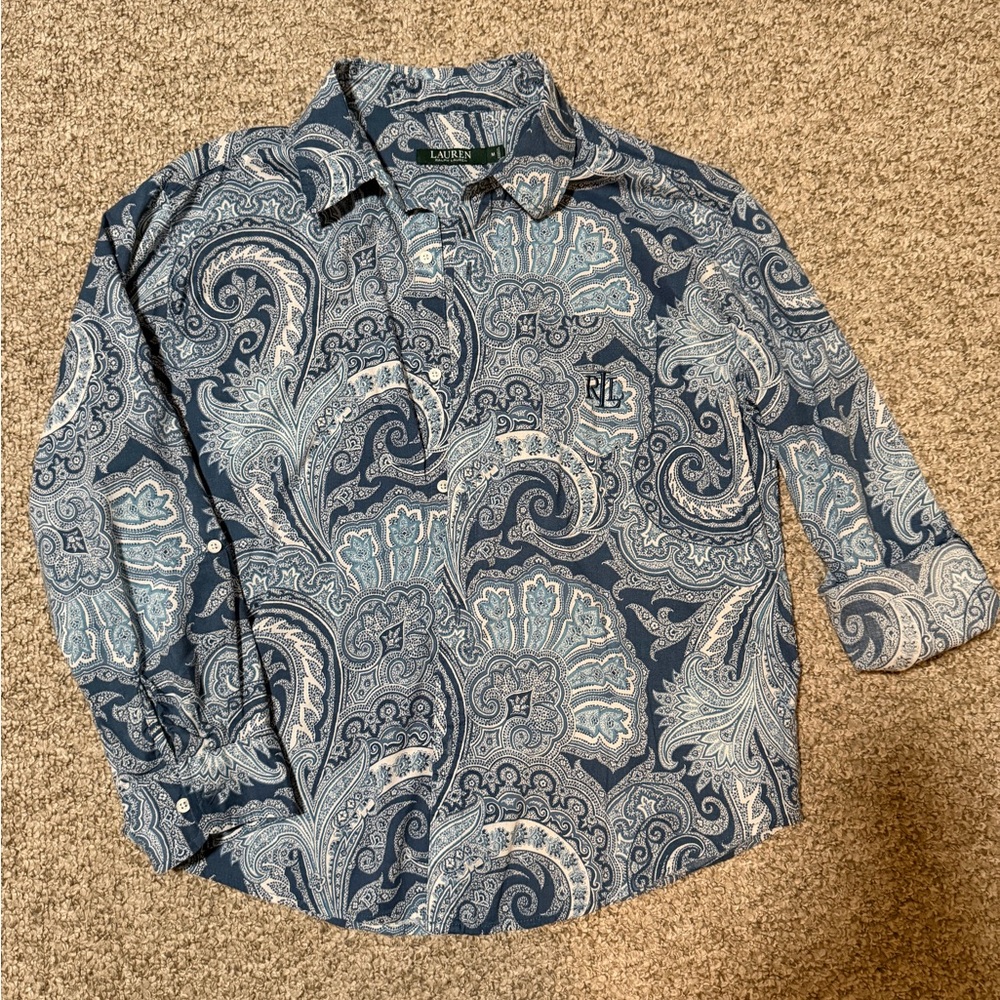 Blue Paisley Woman’s Shirt